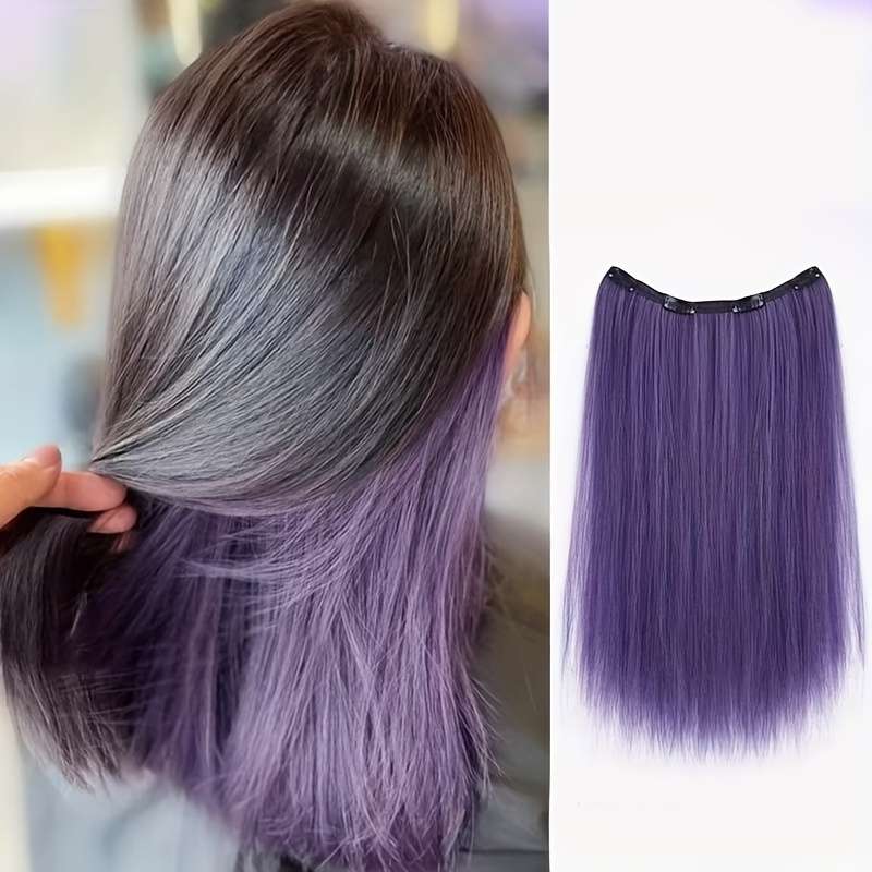 1Pc Aurora Purple 50.8cm Fashion Design Wig