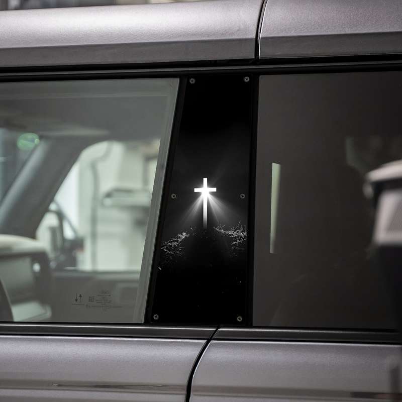 2pcs Light In The Dark Jesus Christian Themed Stickers