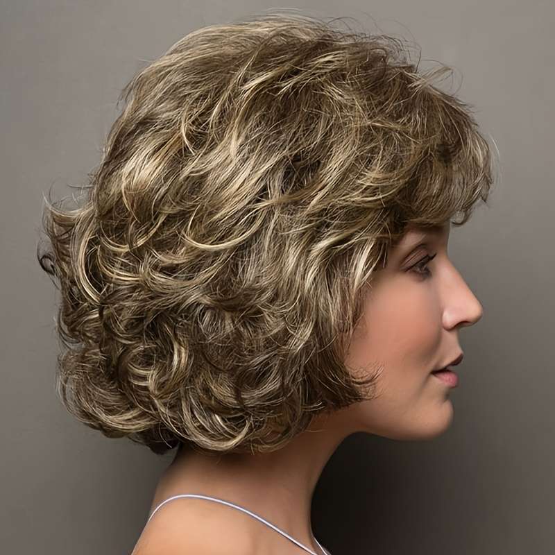 1Pc Mixed Color 30.48cm Fashion Design Wig