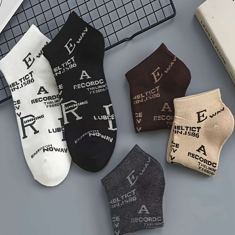 5 Pairs Multicolor One Size High Elastic Socks
