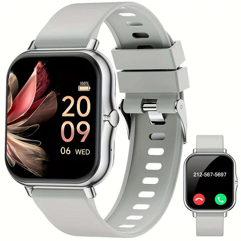 1pc Smart Watch for Men and Women Multiple Sports Modes Compatible with iPhone and Android Systems