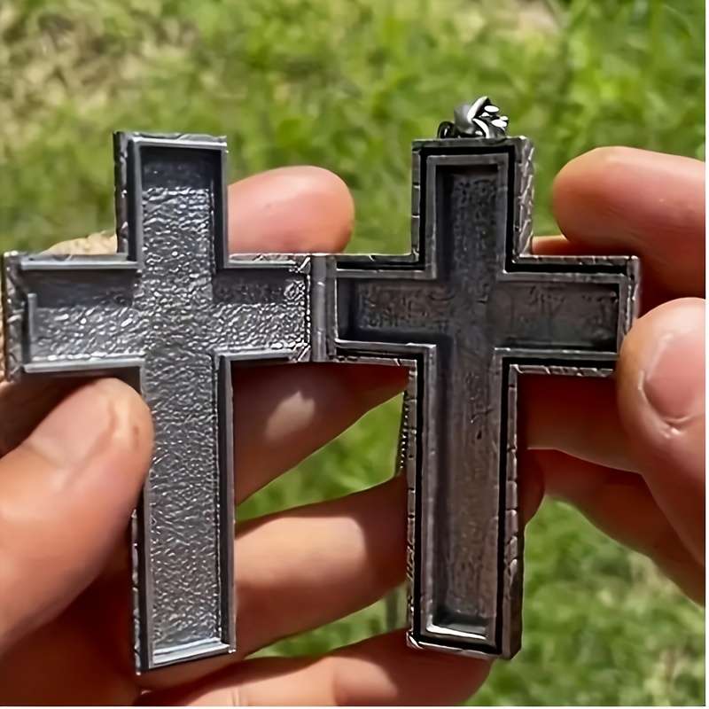 1 Piece Dark Black Jesus Theme Pendant
