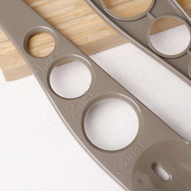 1pc Creative PP Powder Spoon Multifunctional 3-hole Powder Measuring Spoon Household Noodle Spo
