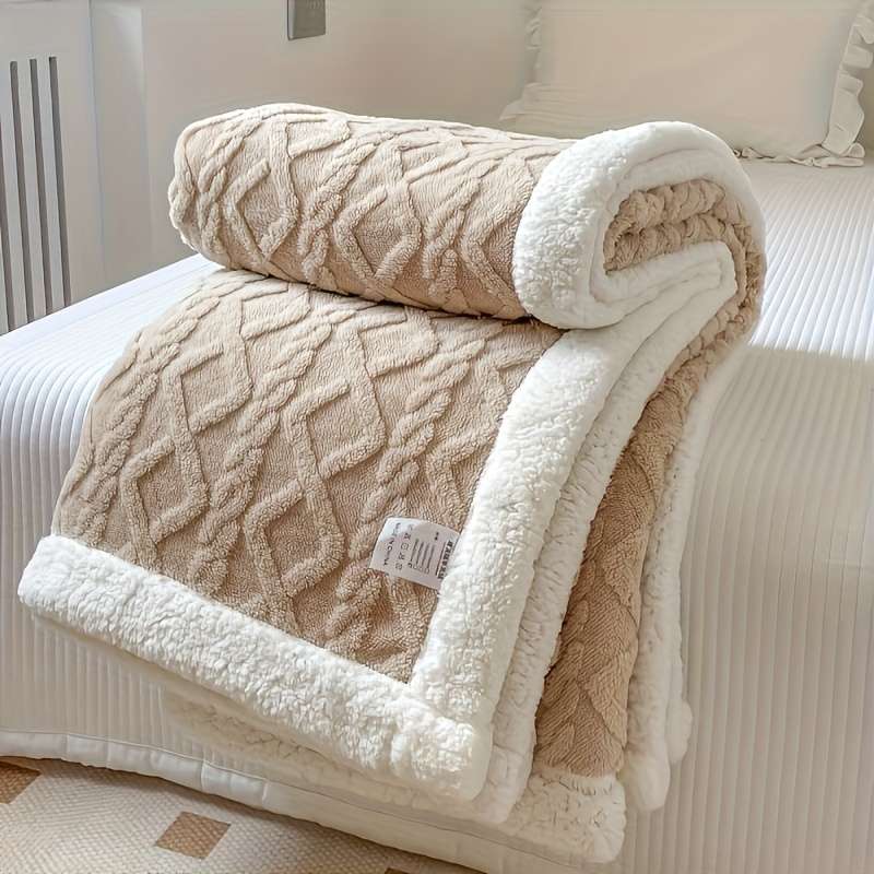 1ps Blanket Color Light Coffee size 100x150cm