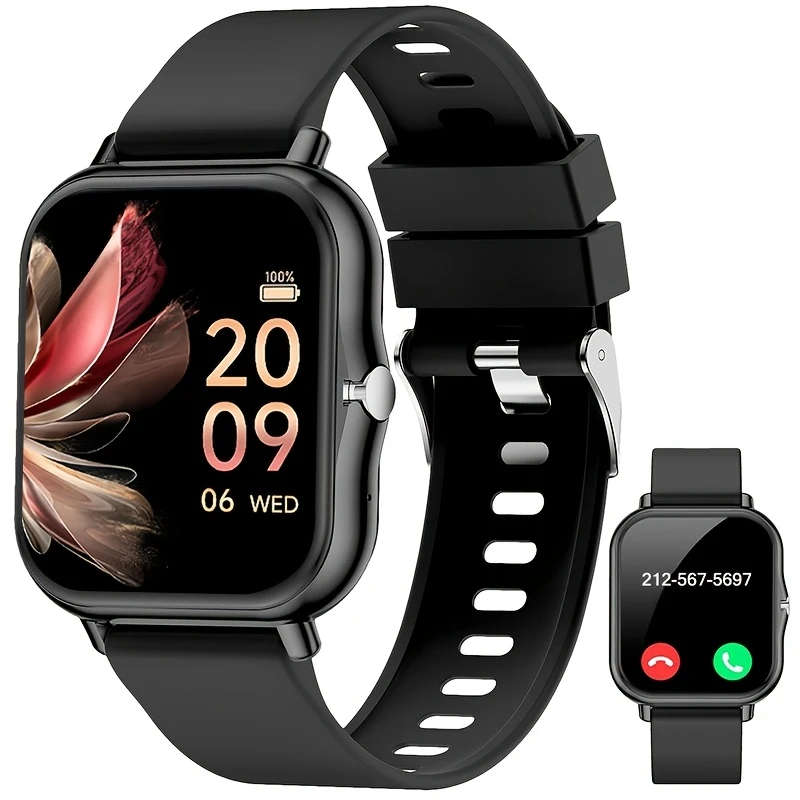1pc Smart Watch for Men and Women Multiple Sports Modes Compatible with iPhone and Android Systems