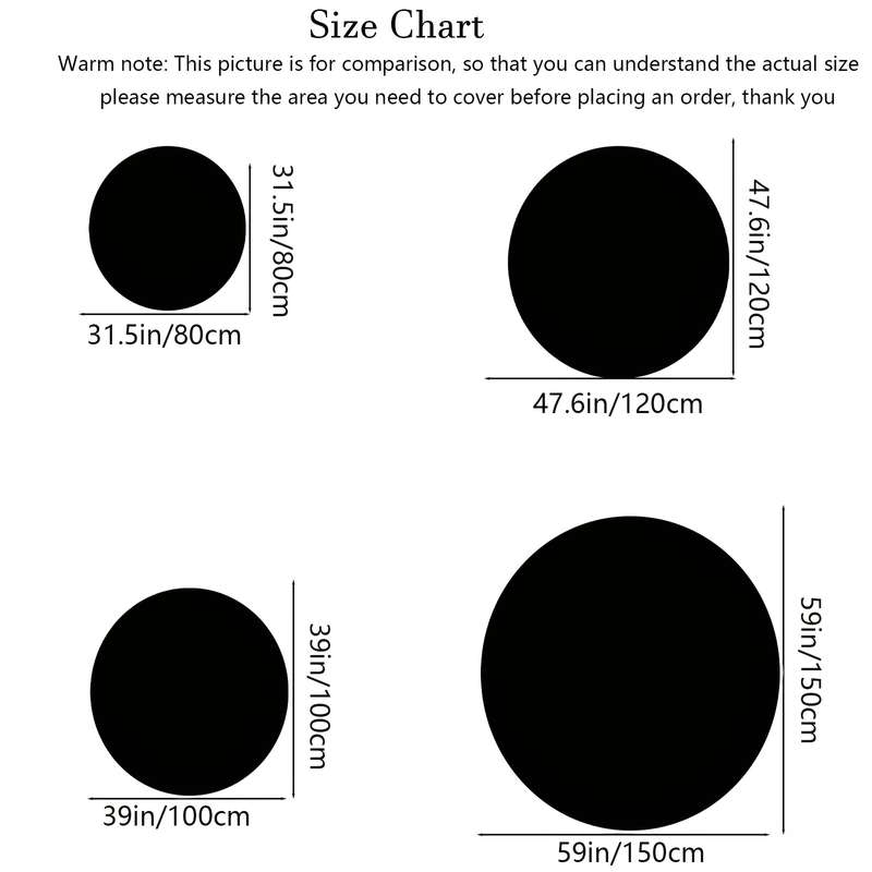 1Pc 47.6inch 120cm Floor Mat