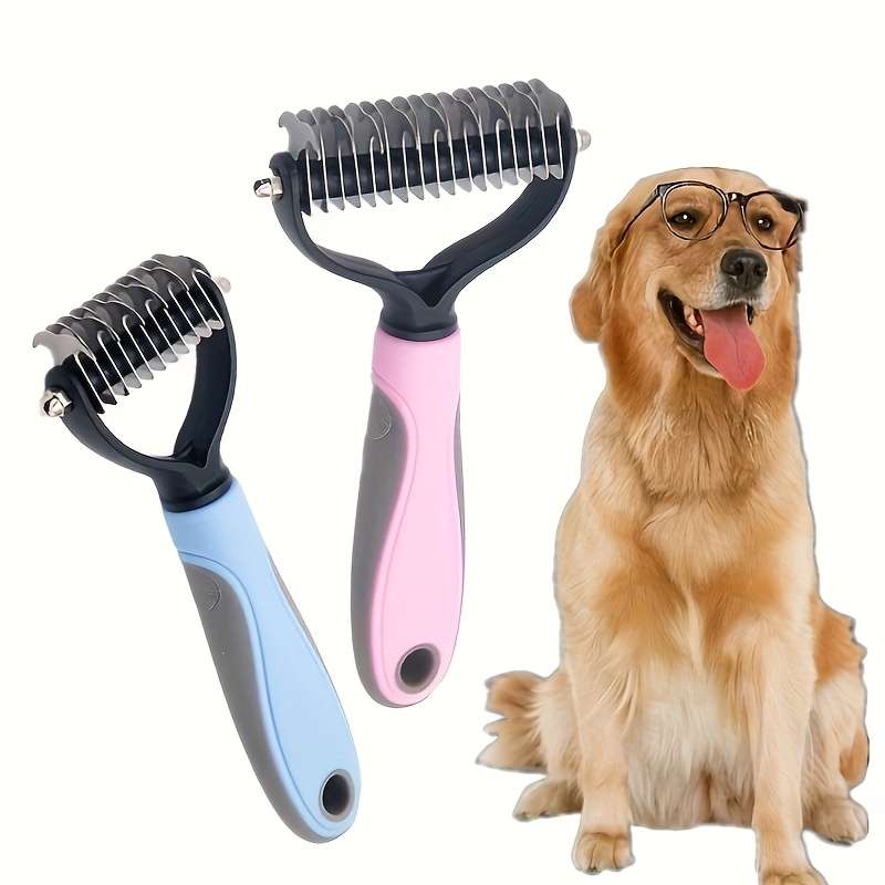 1pc Pink L Pet Comb