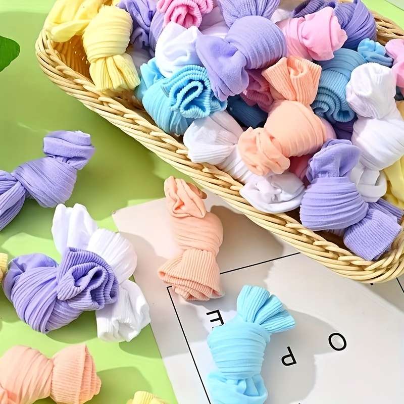 30 Pairs Of Random Colors One Size High Elastic Socks