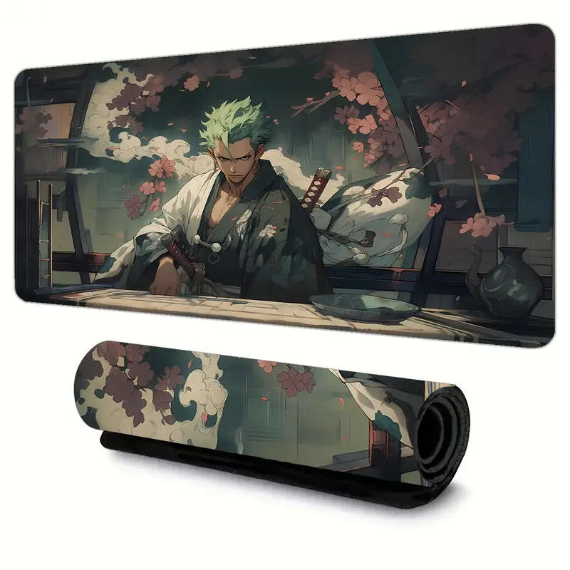 1pc 30x80cm Ergonomic Japanese Samurai Mouse Pad Non-Slip Washable Rubber Gaming