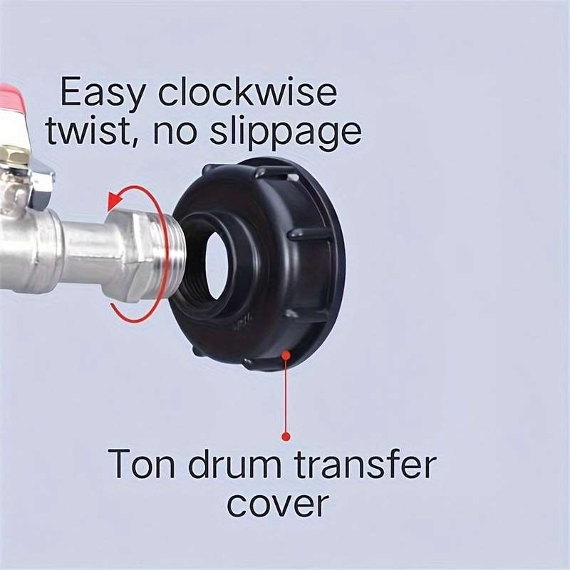 1 Set Ibc Water Tank Outlet Valve Adapter Hose Connector