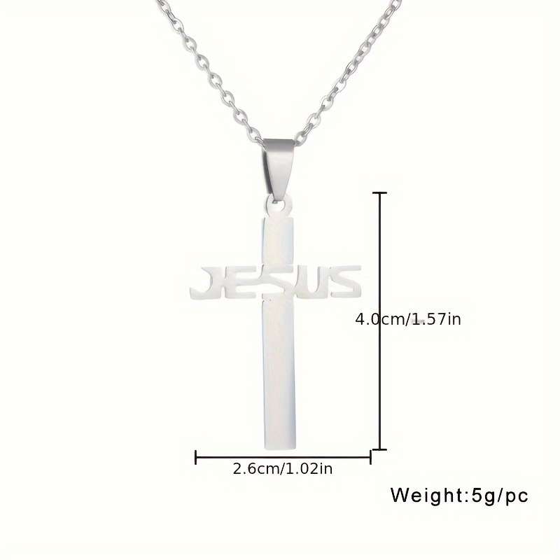 1 Piece Golden Jesus Theme Pendant