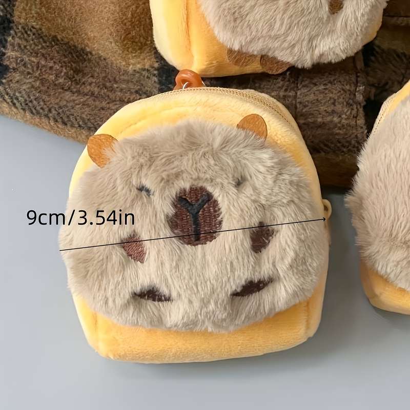 1pc Creative Coin Purse with Capybara Design Perfect for Storing Headphones Keychains And As a H