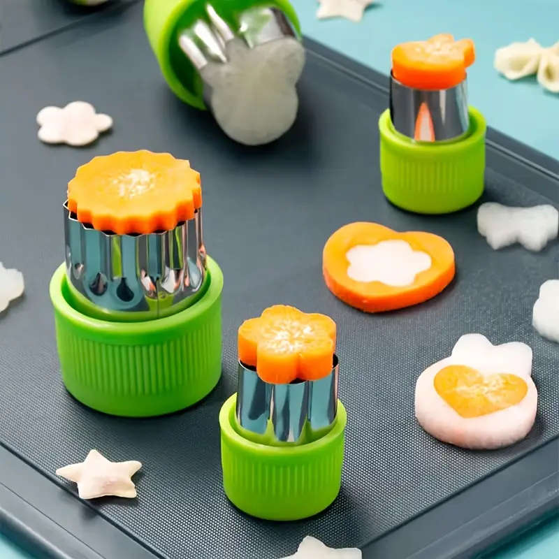 9 pcs Stainless Steel Cookie & Vegetable Cutter Set