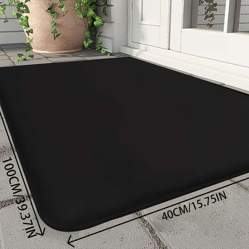 1Pc Black 50x100cm Floor Mat
