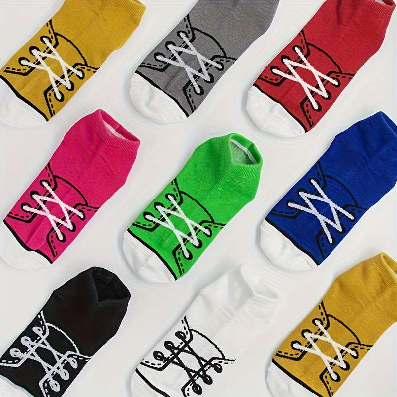 8 Pairs Multicolor One Size High Elastic Socks