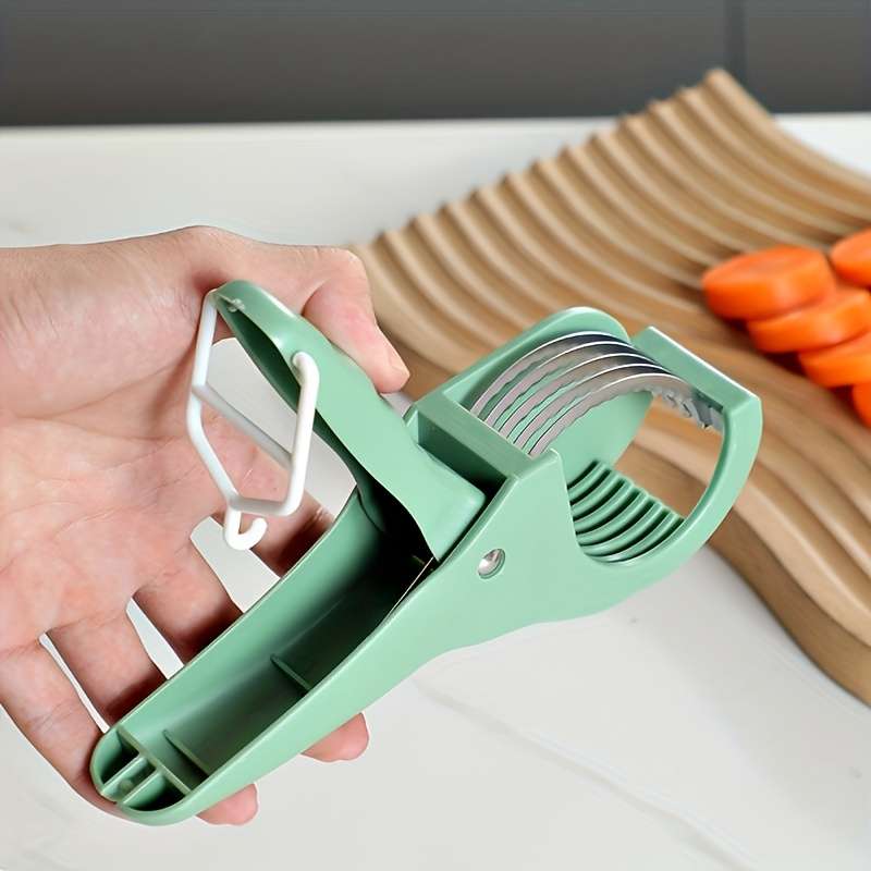 1pc Manual Handheld Vegetable Slicer with Stainless Steel Blades Multifunctional Fruit Vegg