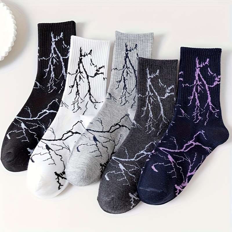 5 Pairs Multicolor High Elastic Socks