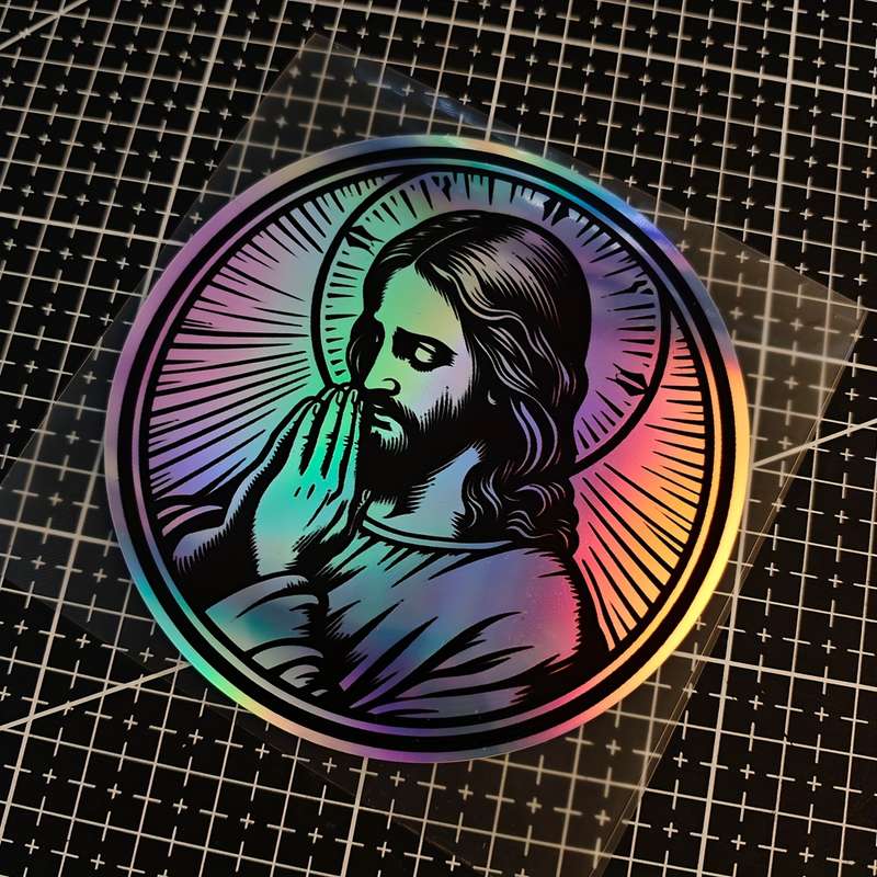 1pc Jesus Christian Themed Stickers