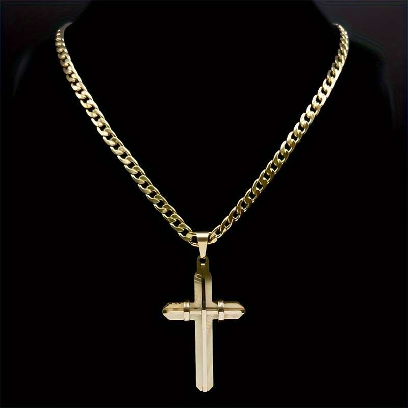 1 Piece Golden B Jesus Theme Pendant