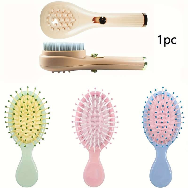 1pc Orange Cushion Comb Pet Comb