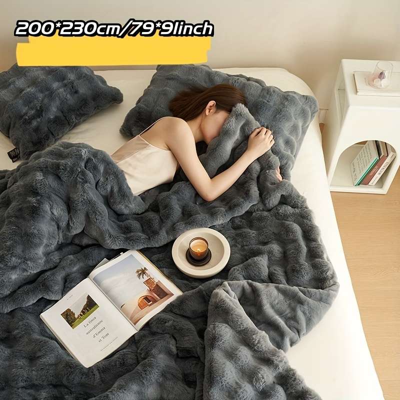 1ps Blanket Color Coffee Color White Edge size 180x200cm