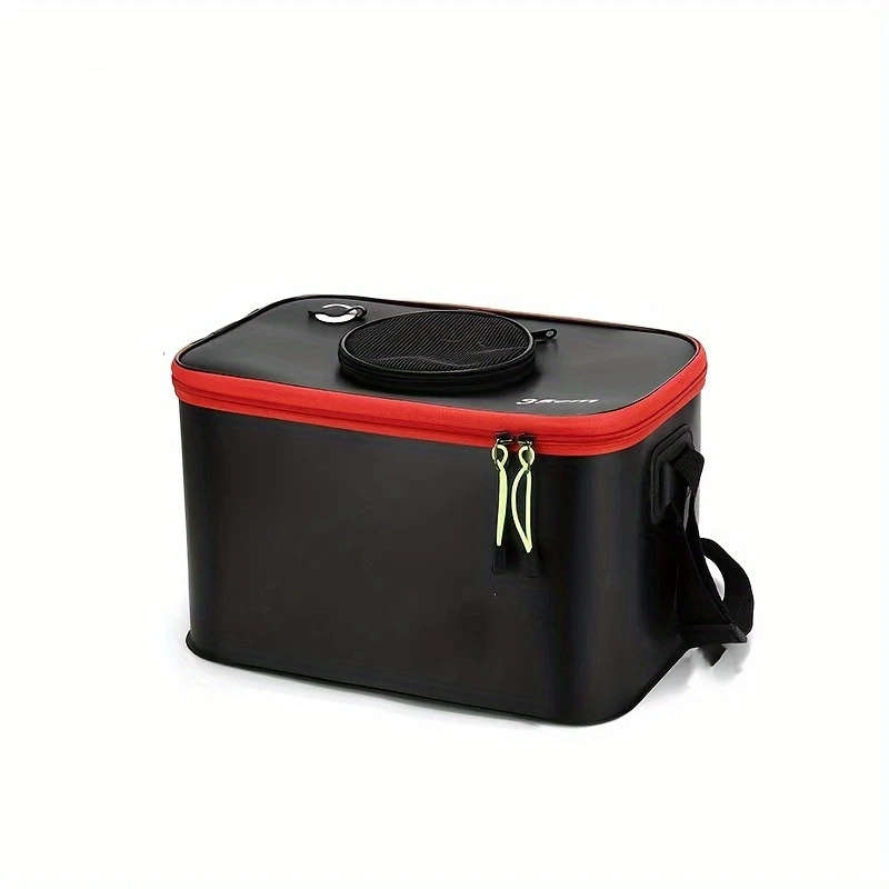 1pc Waterproof EVA Fishing Tackle Storage Bag Durable PVC Material Leakproof Fish Cooler Bag with Sh