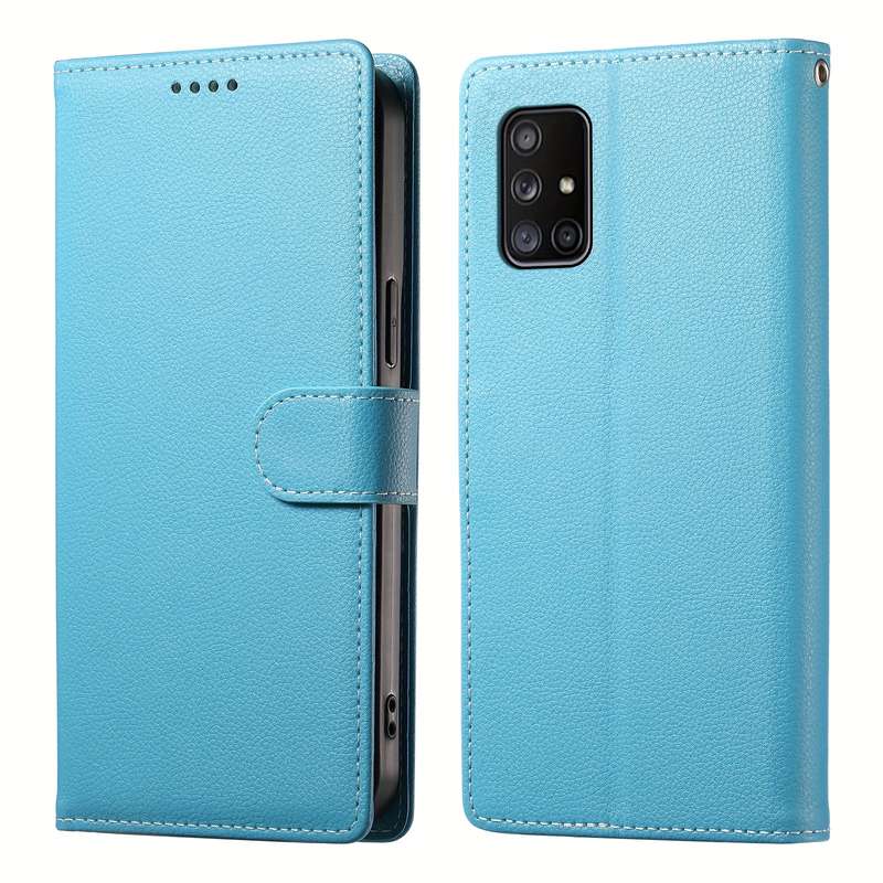 1pc Light Blue For Samsung Galaxy A71 Phone Cases