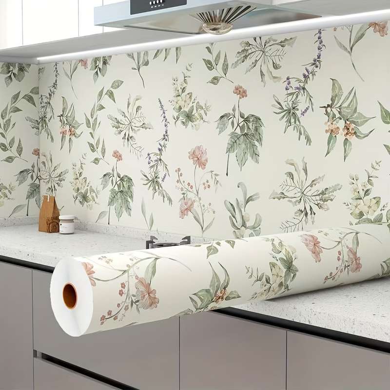 1PC Wall StickersColorH2 Warm Color Flower language44cm WideX2.5m Long