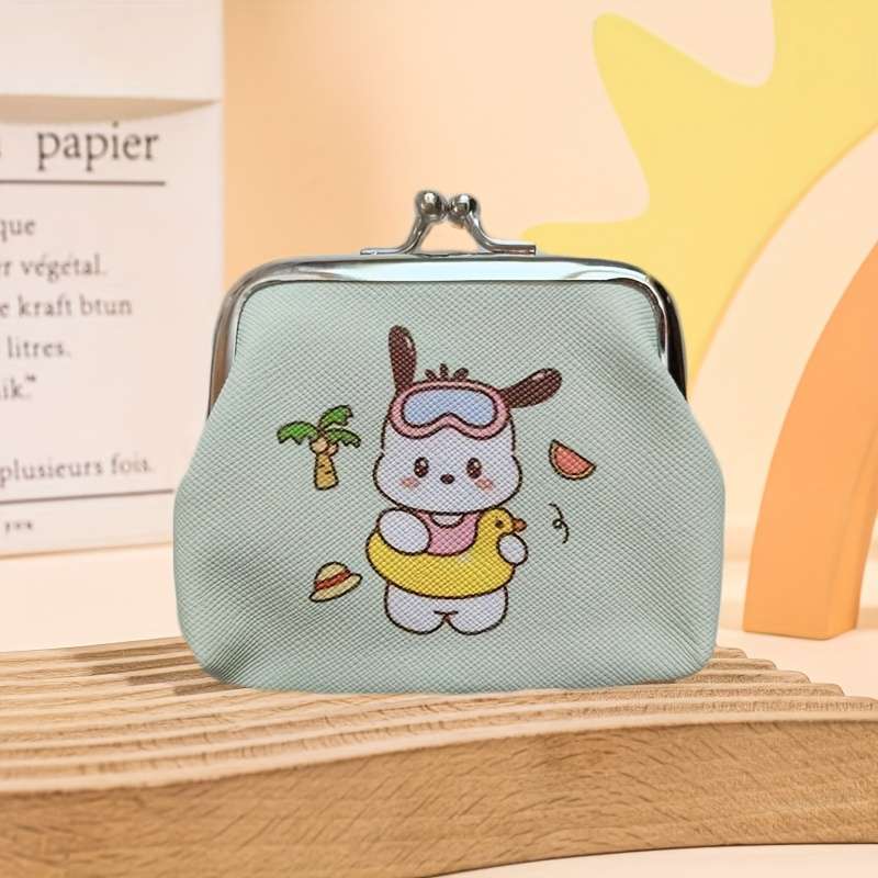1pc Compact Sanrio Bag Easy to Carry Kitty Kuromi Wallet Fun Coin Pouch Cute Storage Bag Coin C