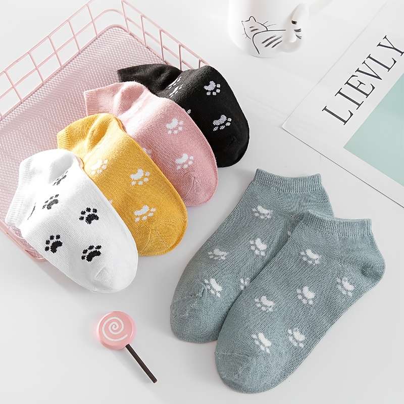 5 Pairs Multicolor Asian One Size High Elastic Socks