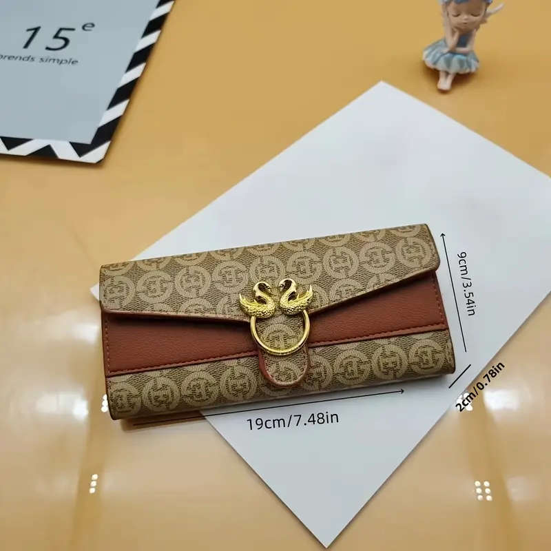 3Piece Women's Wallet Set with Clutch Card Holder Coin Purse Large Capacity Tri-Fold Design PU Mater