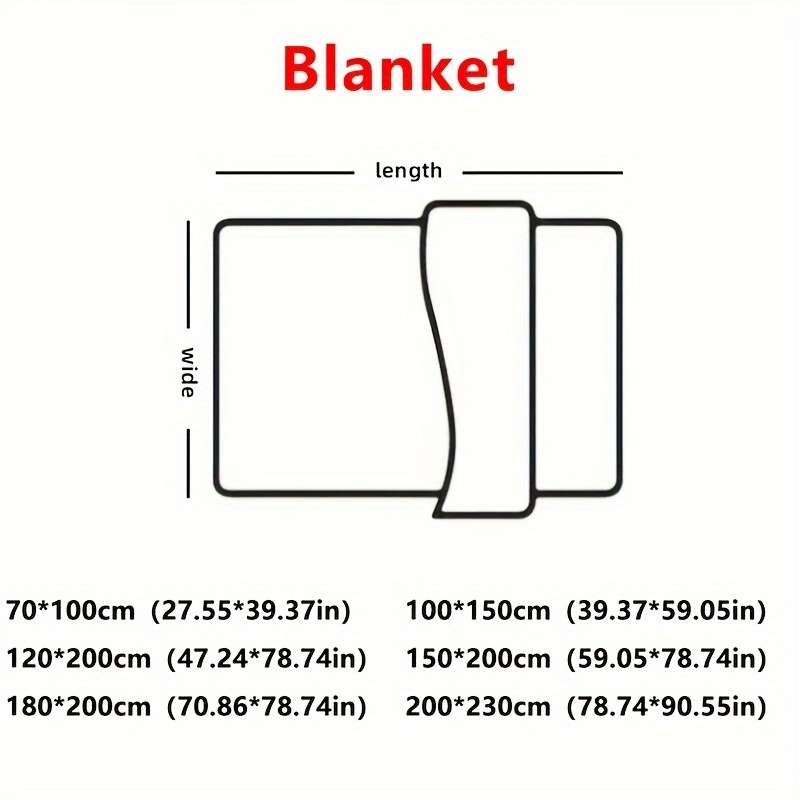 1ps Blanket Color Coffee Color size 70x100cm