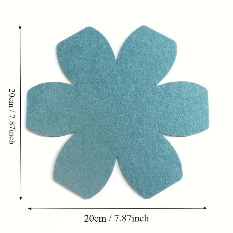 6pcs multi-color hexagonal placemat outdoor cooking insulation mat