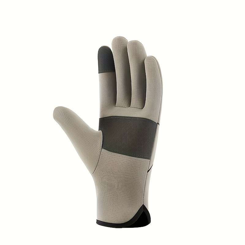 1 Pair Light Grey Warm Gloves
