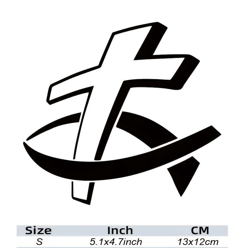 1pc Black Jesus Christian Themed Stickers