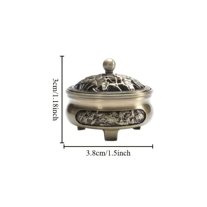1 Piece Of Antique Style Pure Copper Incense Burner