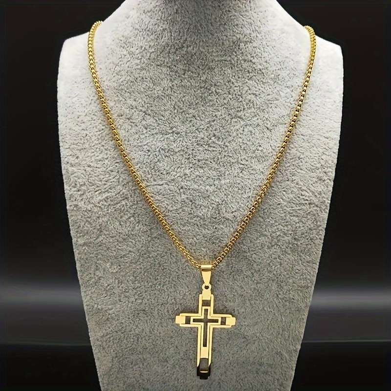 1 Piece Black Jesus Theme Pendant
