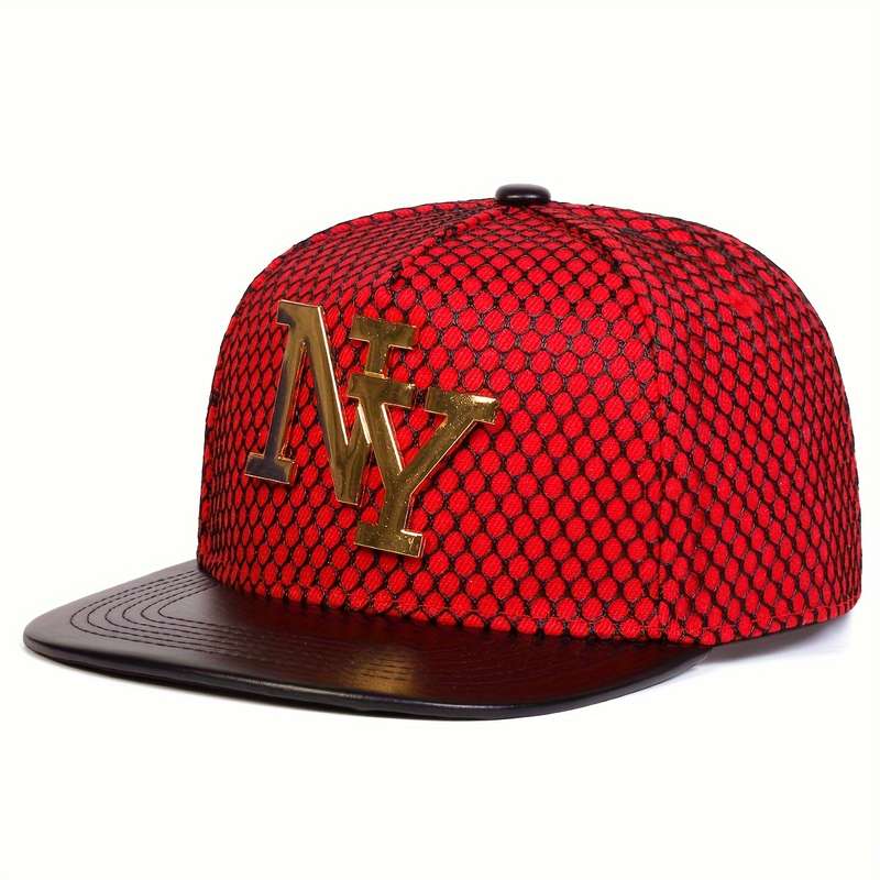 1pc Women's NY Letter Baseball Cap Outdoor Adjustable Hip-Hop Hat Sun Protection Casual Cap for Spr