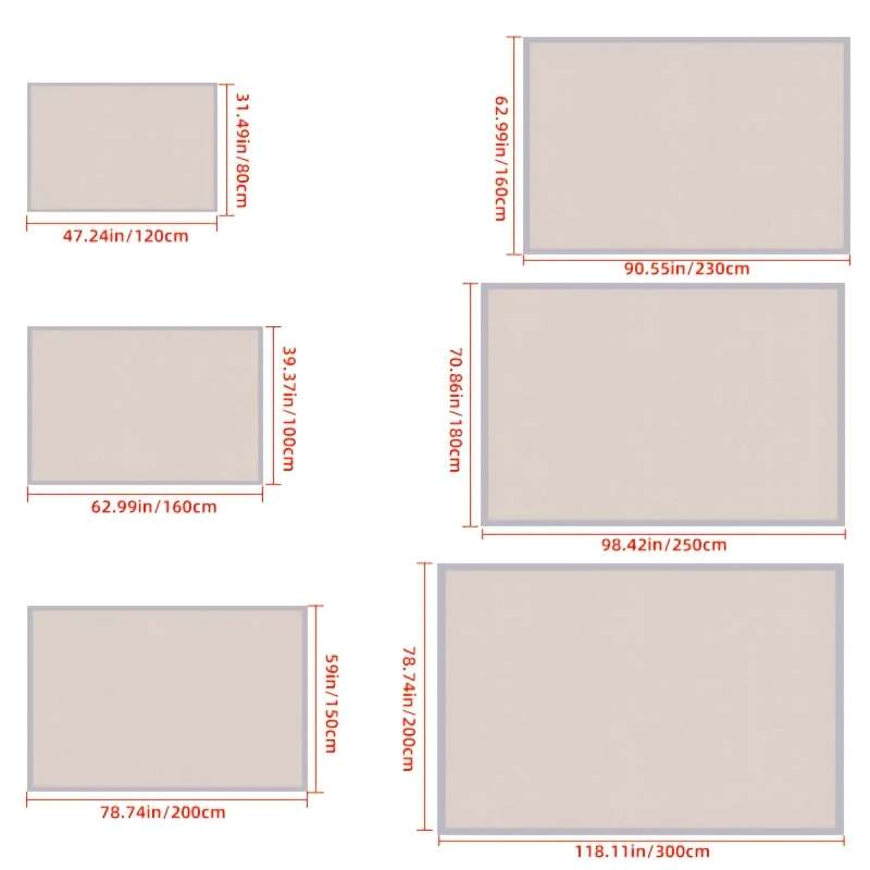 1Pc 19.69x31.49inch 50x80cm Floor Mat