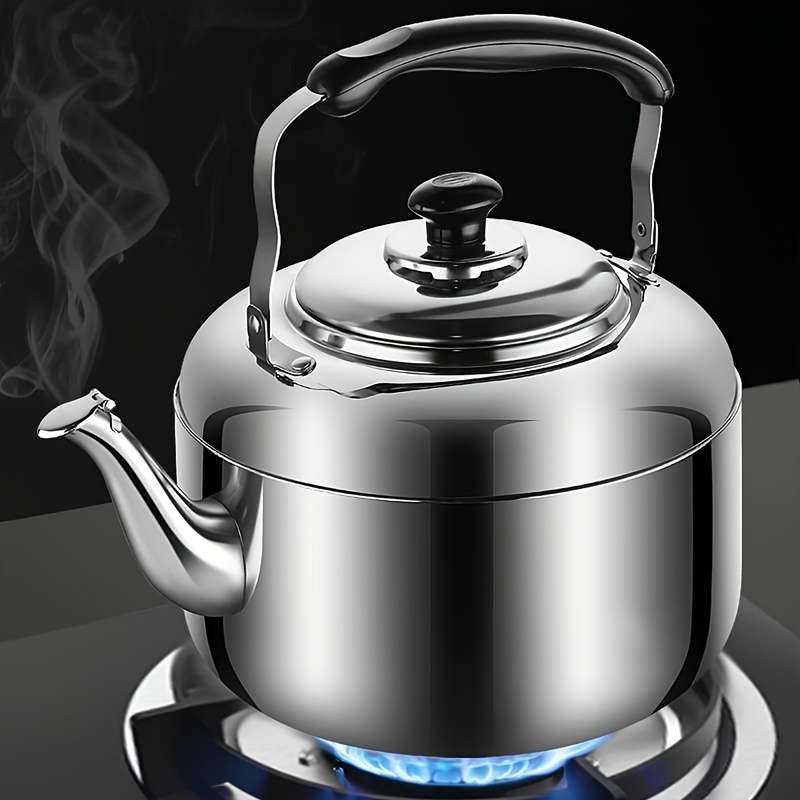 1pc 4L Stainless Steel Large Capacity Teapot Commercial Tea Kettle Tea Pot Induction Cooker