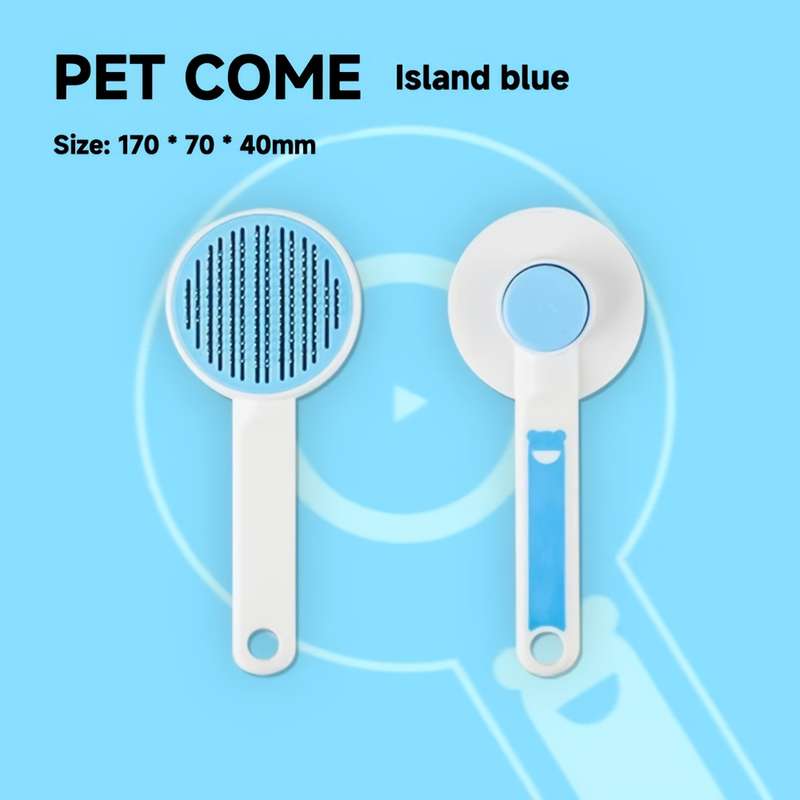 1pc Blazing Orange Pet Comb