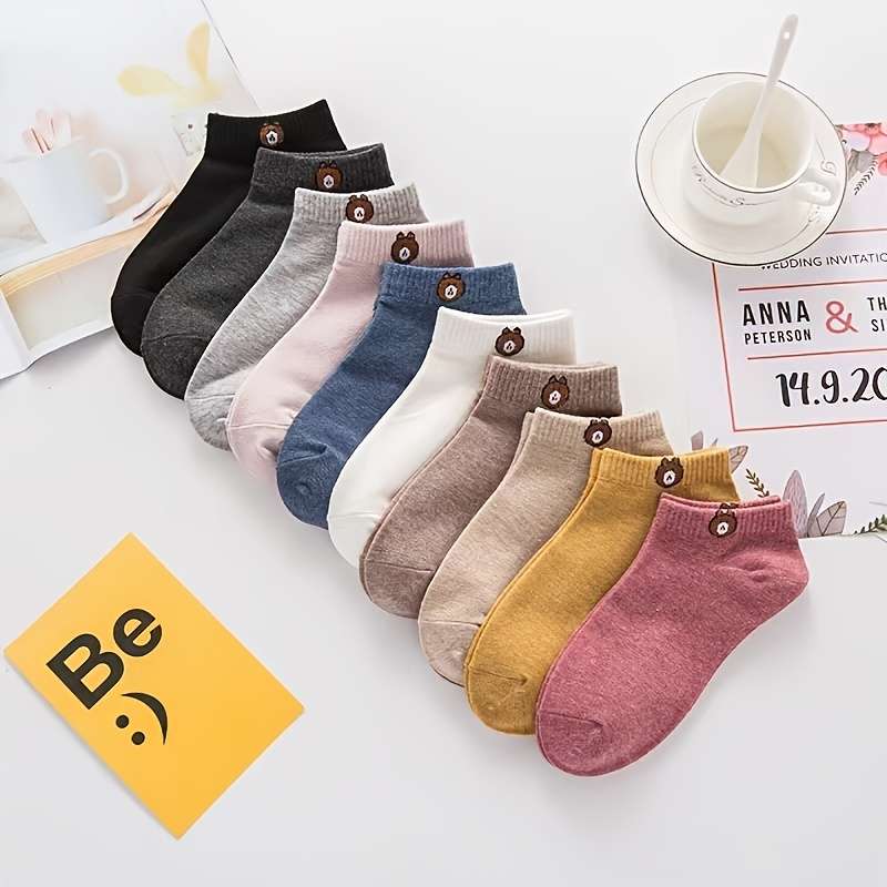 10 Pairs Colors Mixed One Size High Elastic Socks