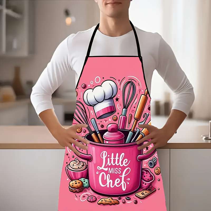 1pc One pack of cup kitchen utensils chef hat polyester apron dining decoration kitchen apron su