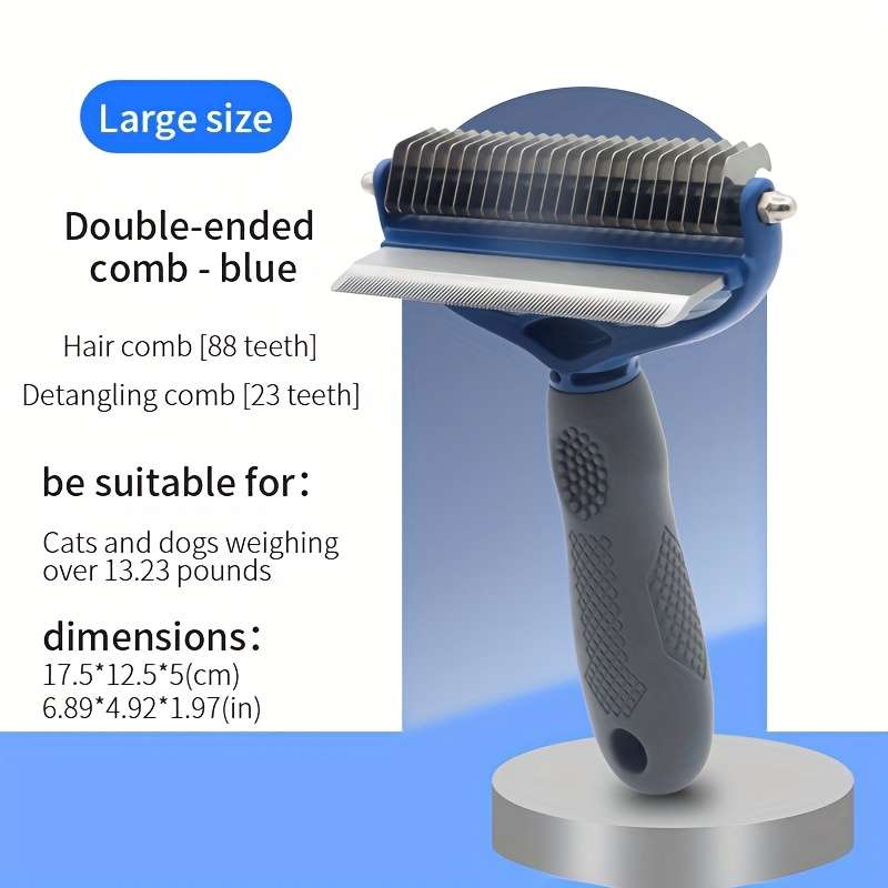 1pc Purple Medium Pet Comb