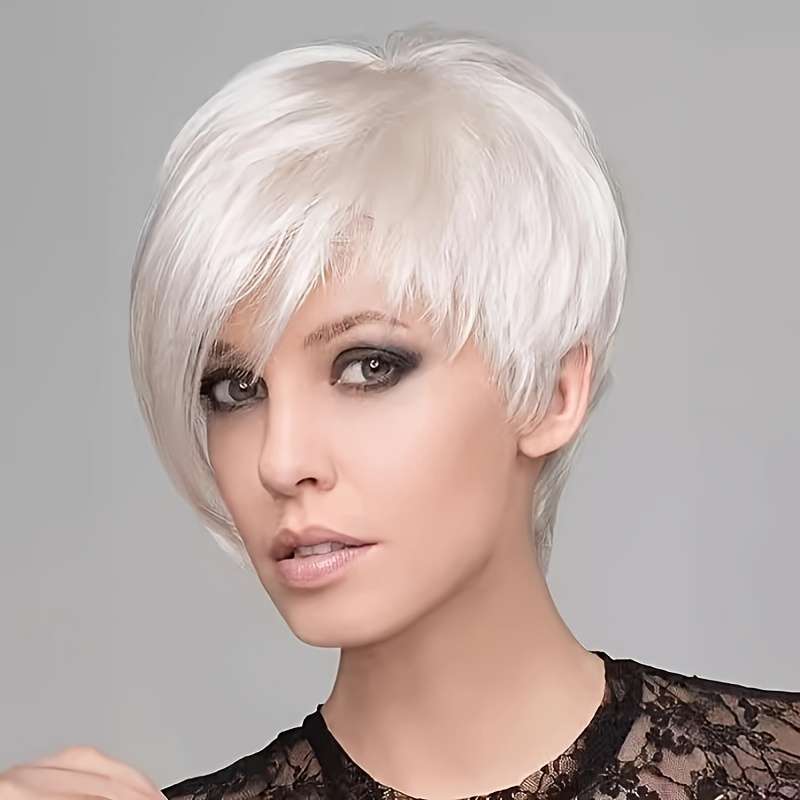1Pc Gradient Golden 20.32cm Fashion Design Wig