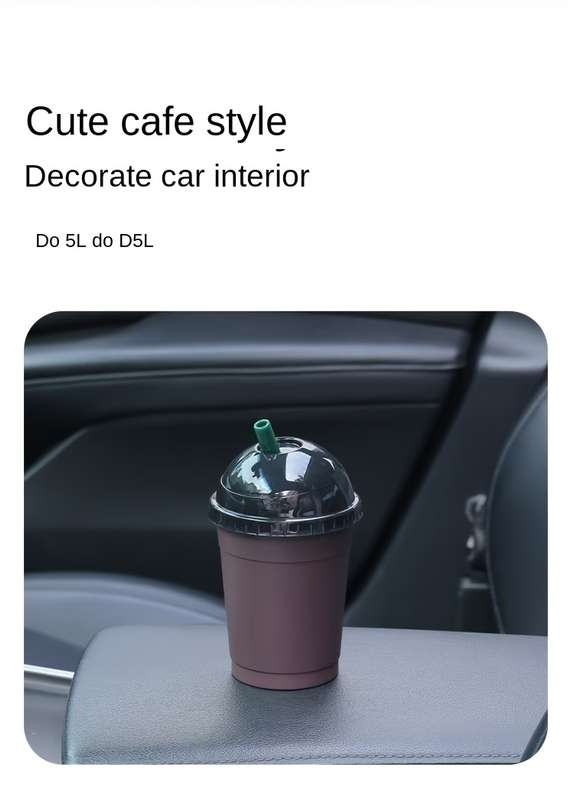 1pc High-Temperature Resistant Car Ashtray with Lid Portable Detachable ABS Ashtray for Coffee C