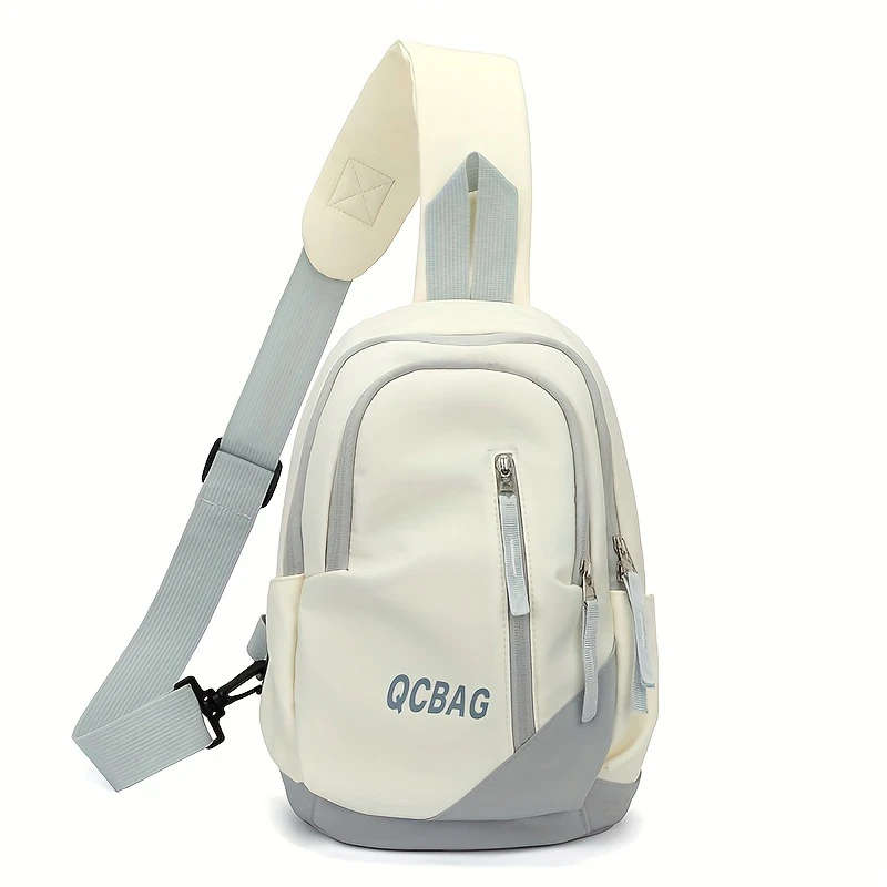 1pc Lightweight Business Small Sling Bag Casual Letter Graphic Chest Bag Crossbody Bag For Commute