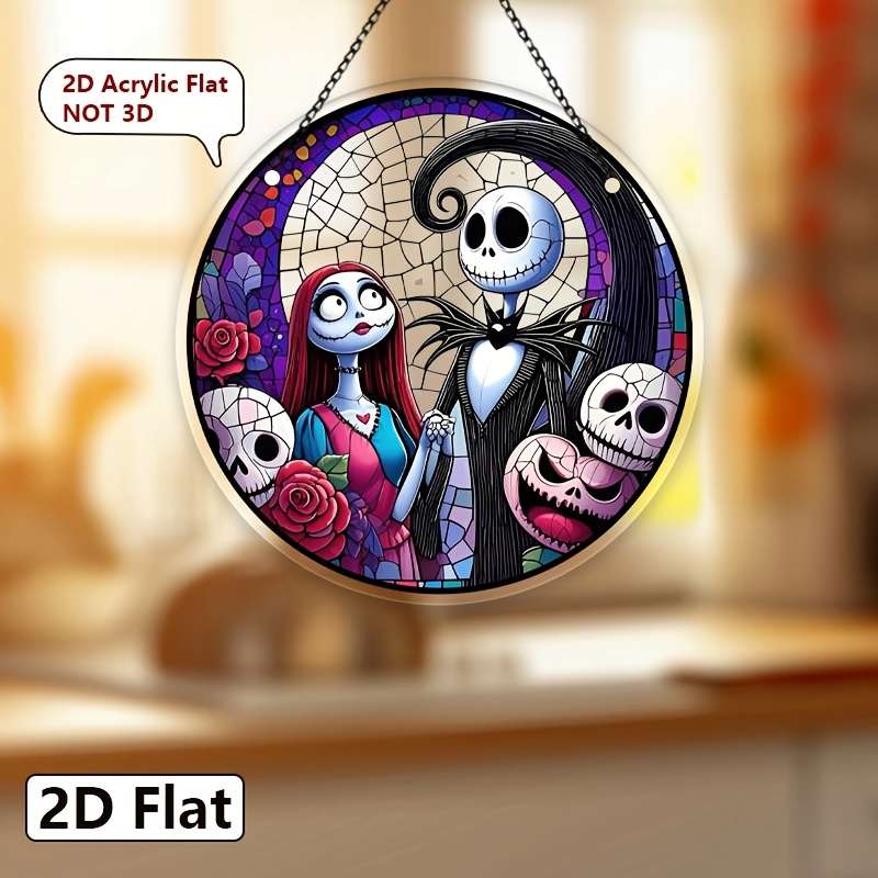1pc 2D Flat  Art Deco Acrylic Frameless Decorative Light Fixture Hanging Decoration Perfect for G