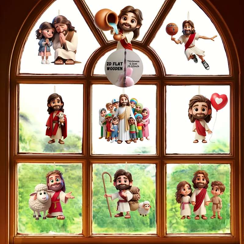 12pcs Jesus Theme Pendant