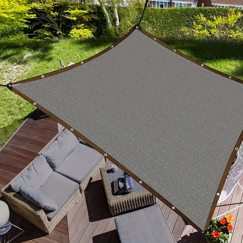 1pc 2x3m UV-Resistant Garden Shade Cloth with Reinforced Grommets Sunshade Net